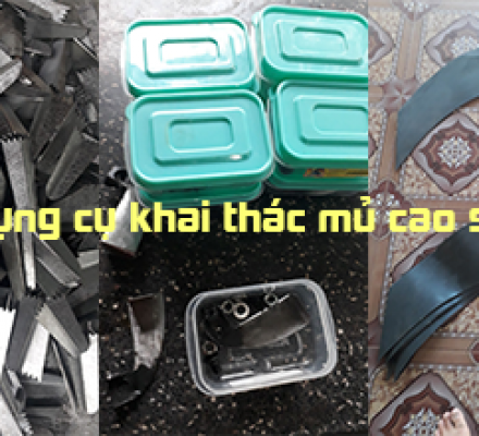 Dụng cụ khai thác mủ cao su là gì?